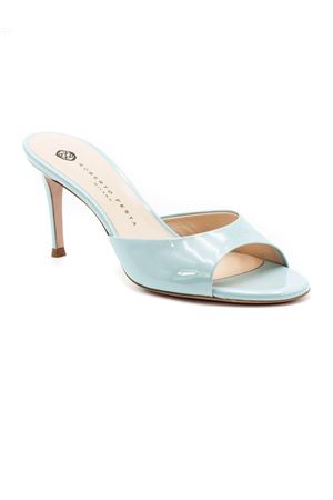 Sandalo Boa in pelle lucida azzurra ROBERTO FESTA | BOALACKMEMORY